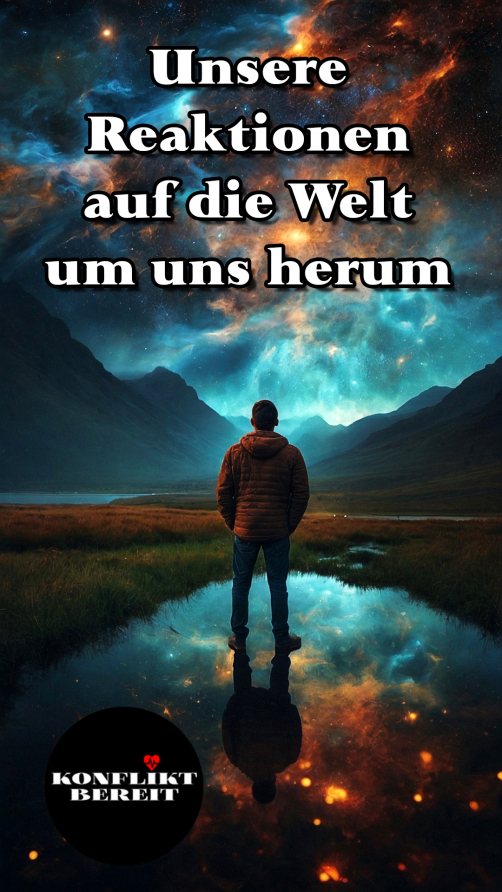 Wie wir auf Ereignisse reagieren: Die Nachrichten sind voll von Konflikten, Ungerechtigkeiten und Tragödien. Unsere Reaktionen darauf sagen viel über unsere eigenen Überzeugungen, Ängste und Hoffnungen aus.  Ein griechischer Philosoph hat einmal gesagt: "Es sind nicht die Dinge selbst, die uns beunruhigen, sondern die Vorstellungen und Meinungen, die wir von den Dingen haben".  In dieser Aussage steckt eine tiefe Wahrheit. Oft ist es nicht das Ereignis selbst, das uns beunruhigt, sondern unsere Interpretation und Bewertung. Und so, wie wir Situationen wahrnehmen und interpretieren, reagieren wir. Stress entsteht nicht durch die Ereignisse selbst, sondern durch unsere Reaktion darauf.  Die Kunst besteht darin, diesen Zusammenhang zu verstehen und die Fähigkeit zu entwickeln, unsere Gedanken und Emotionen zu kontrollieren.  Die wahre Schlacht des Lebens findet in unserem eigenen Inneren statt.